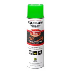 Rust-Oleum 203023V Precision Line Marking Paint, Inverted, Fluorescent Green,