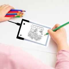 Flip Book Kit with Mini Light Pad Hole Design 3 Level Brightness T5Z2