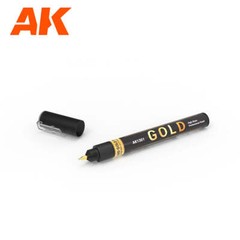 AK Interactive AK1300 Metallic Liquid Markers 4 Colors Set 1mm – US