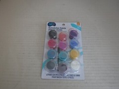 hello HOBBY 12-Colors of Suncatcher Paint Primary, 3ML Ea. -Great for Windows-