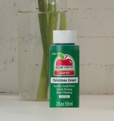 Apple barrel acrylic paint in Assorted Colors, 2oz. in Christmas Green