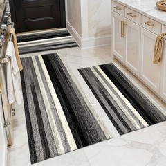 Abstract Pattern Rug Set 3Pcs Non-Slip Washable Floor Mats for Kitchen Entryway