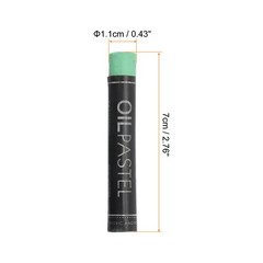 12Pcs Creamy Oil Pastels, Soft Oil Crayons Pastels Stick Green