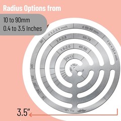 – Stainless Steel French Curve Rulers, Drawing & Drafting Tools with Circle, Cur