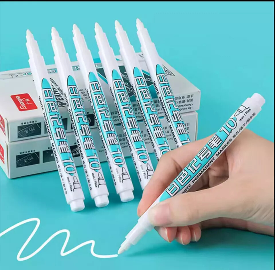 White Liquid Chalk Pen Marker For Glass Windows CRAFT Plastic Pens UK SELLER Bes
