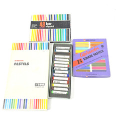 Lot of Oil & Square Art Pastels Rembrandt, Koss, Alphacolor, Square About 125