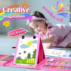 Art Supplies, Art Kits Arts and Crafts for Age 4-6 6-8 8-12 with Trifold Ease…