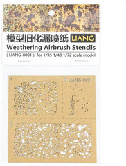 Acxico 1Set DIY Decoration Weathering Airbrush Stencils Tools for 1/35 1/48 1/72