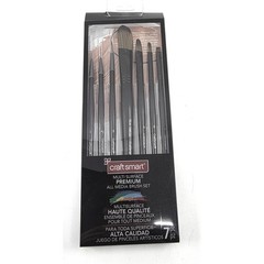 Craft Smart Multi Surface Premium All Media Brush Set 7pc Synthetic Filaments