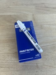 Markal Paintstik Original B 080220 White Solid Paint Marker Lot Of 12