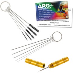 12 Piece Airbrush Cleaning Kit – Cleaning Needles, Cleaning Brushes, Wash Needle