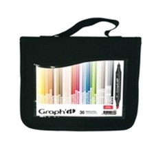 Graph It Marker Pen Set – 36 Colour Wallet