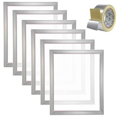 VEVOR Screen Printing Kit Silk Screen Printing Frame 20x24in 160 Count Mesh 6pcs