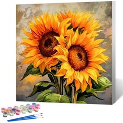 Fountor Framed Paint by Numbers Kit for Adults Beginner 10×10 Inch, LKOPF016