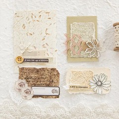 Diuhofart 84 Sheets Small Textured Scrapbook Paper and 3D Embossed White
