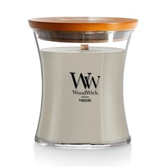 WoodWick Fireside Holiday Candle Gifts for Women Medium Hourglass,