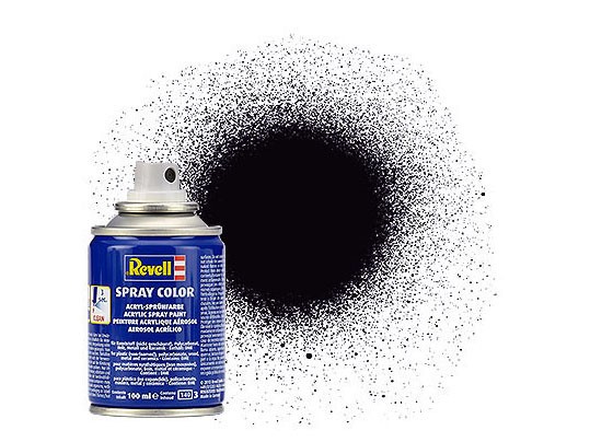 RVL34108 Black Matt Spray RAL9011