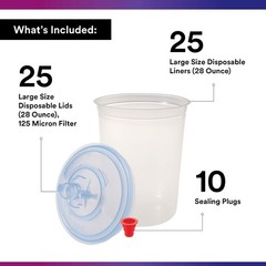 3M PPS Paint Spray Gun Cup Kit 28oz 125-Micron