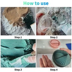 Concrete Pigment-200g 4 colors 50g/2oz/Bottle of Black,blue and yellow Iron O…