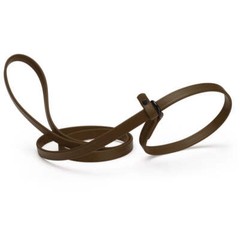 Dog Pet Waterproof Slip Lead – W5/8″ x L7′ – Dark Chocolate Brown