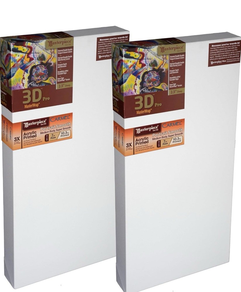 MASTERPIECE 3D Pro 2.5” Caramel Cotton 14×18 (2 Pack)