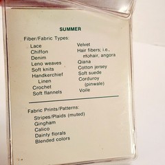 VTG 1983 SUMMER Analysis Design Dynamics Personal Fabric Color Pallete Fan Wheel
