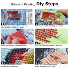 Black Cat Diamond Art Painting Kits for Adults, 5D Cat Diamond Dots for Beginner