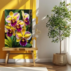 Paint by Numbers Kit for Adults,Yellow Flowers Paint by Number for Adults, Ac…