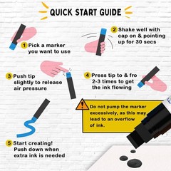 15mm Jumbo Oil Black Paint Pens – Oil Based Paint Markers for Metal, Fabric, …