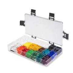 Airtight Paint Palette, 24Well Storage Palette Box with Thumb Grip, Leakproof…