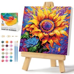 Paint by Numbers Kit for Adults Beginners & Kids Ages 8-12, Sunflower Acrylic Ea
