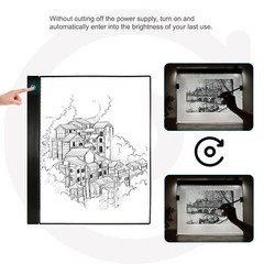 A3 USB Artist Stencil Board Box Tracing Drawing Pad Graphic Table G1A1