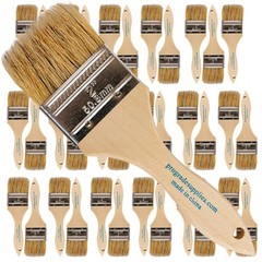 Pro Grade 2″ Chip Brushes – Disposable Paint (36 2 Inch, Light Brown
