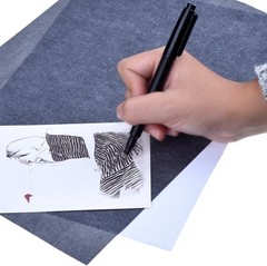 30 Pack Carbon Tracing Paper, 9×13 Inch Graphite for Artists & Crafters – Black