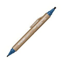 CL20TL Itoya Doubleheader Calligraphy Marker, 1.5mm/3.0mm, Aquamarine, 1 Each