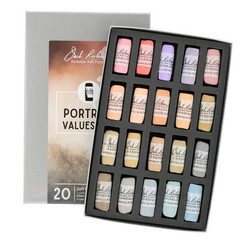 Jack Richeson 422940 Hand Rolled Soft Pastel Set 20 Piece
