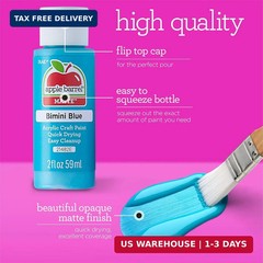 Apple Barrel Acrylic Paint in Assorted Colors (2 Ounce), 20503 White