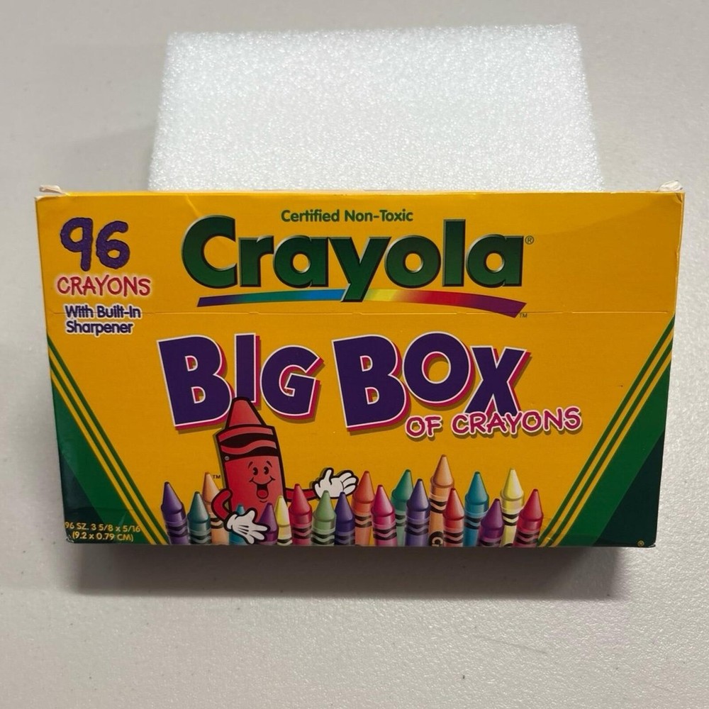 New in Box NIB 96 Crayola Big Box Crayons – 1997 (Retired/Rare Colors)