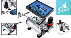 Portable Airbrush Compressor Kit – Ideal for Body Art, Tattoos, and Painting