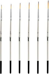 Script Liner Paintbrush 6 PCS Highly Flexible Liner Brush Extra Long Fine Poi…