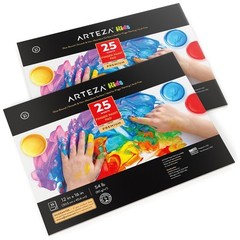 Finger Paint Paper Pad 2 Pack 25 Sheets Each 12 x 16 inch 54lb/80gsm
