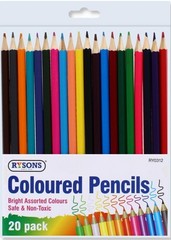 20 large quantity colouring pencils-artists drawing kids adults – handy wallet