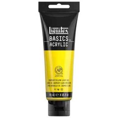 NEW ⭐️ Liquitex BASICS Acrylic Paint 4oz Cadmium Yellow Light Hue 1046-160
