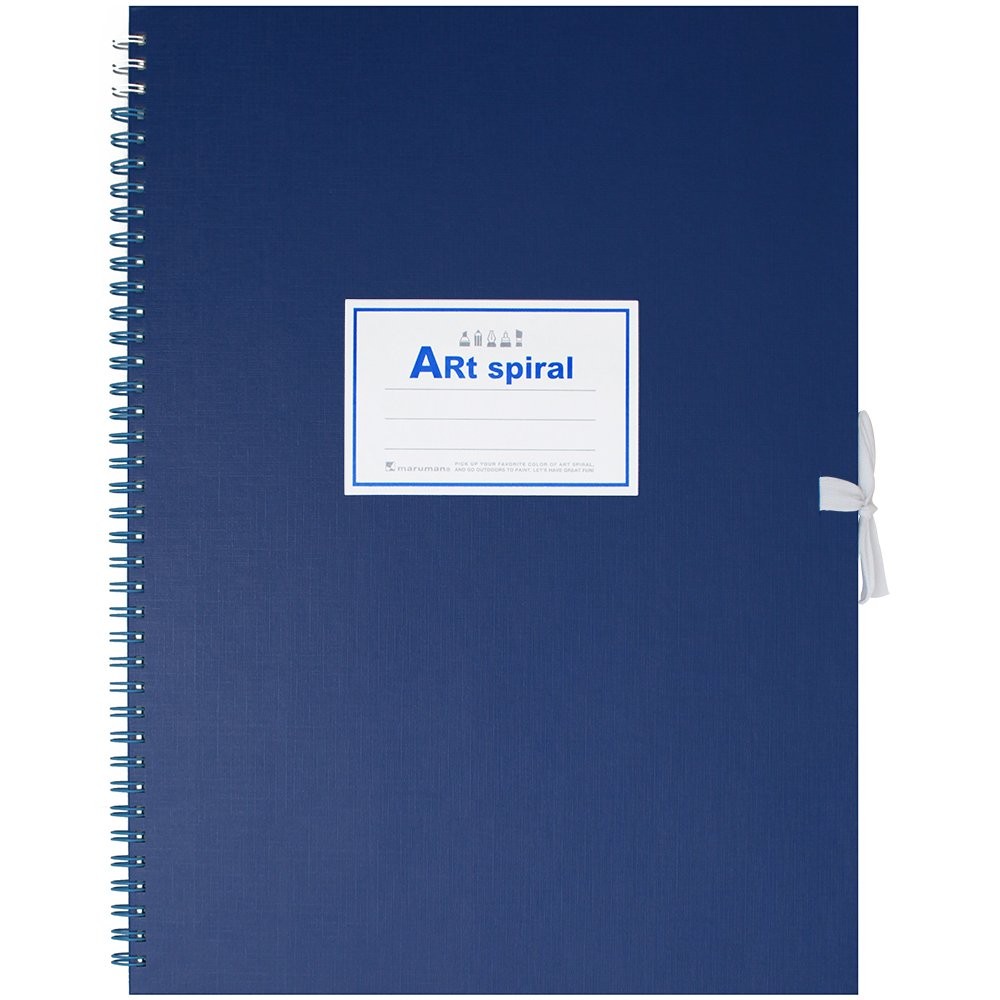 Maruman Art Spiral Sketchbook, F4, 13.27″ x F4 (13.27″ x 10.04″), Blue