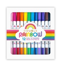 SNIFTY Double Rainbow Dual Tip Markers – Set of 12,Art Pens & Markers
