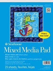 Strathmore (27-018 Str-27-018 15 Sheet Mixed Media Pad, 9 By 12 Kitchen