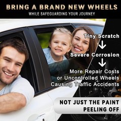 Matte Black Rim Touch Up Paint, Efficient Wheel Paint Pen for Metal, Also Mat…