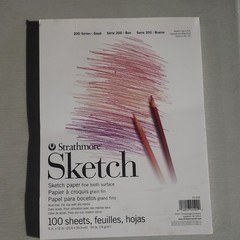 Strathmore 200 Series Sketch Book Pad 9×12 White, 100 Sheets, 25-509