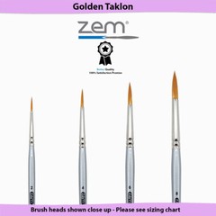 AS-28 Golden Taklon Synthetic Rounds Brush Set 4 pcs
