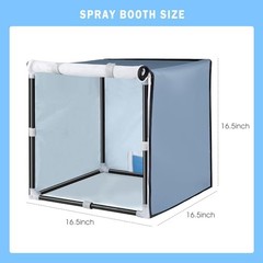 SIEBWIN Airbrush Booth Siebwin 16.5 * 16.5 * 16.5 inch Portable Hobby